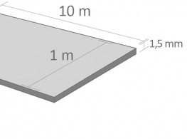 Aislamiento acústico LVT F 1,5 mm 10 m2