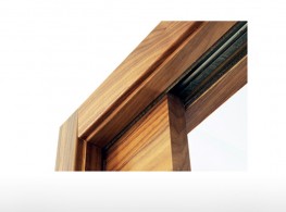 Wooden frame for sliding doors