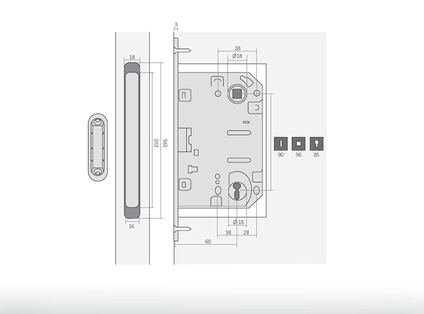 Kit de herrajes PREMIUM WHITE