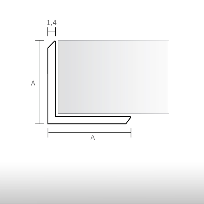 Cantoneiras para painéis decorativos de parede